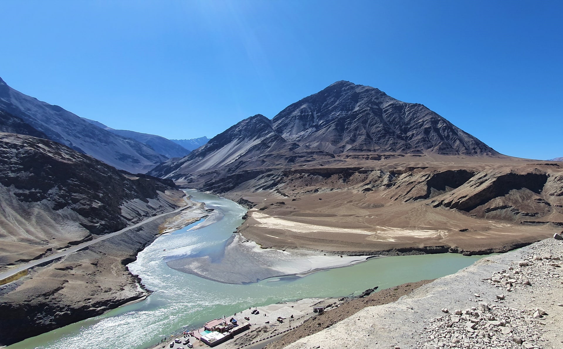 Zanskar and Indus river confluence